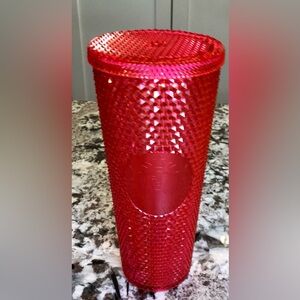 Starbucks Studded Pink/Red Irridescent 24 Ounce Tumbler